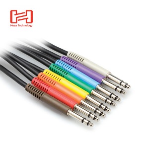 [HOSA] 호사 TTS-830 Balanced Patch Cables(0.3m) 8pc TT TRS to Same