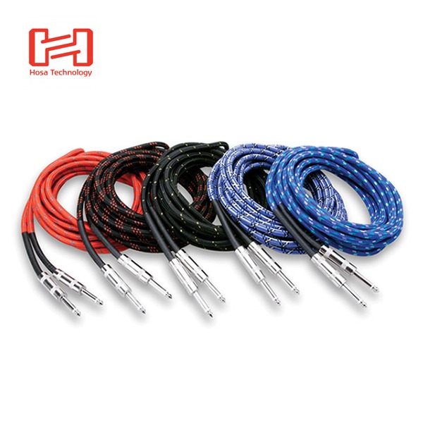 [HOSA] 호사 3GT-18 스트레이트 타입 기타케이블 Cloth Guitar Cable 5.48m